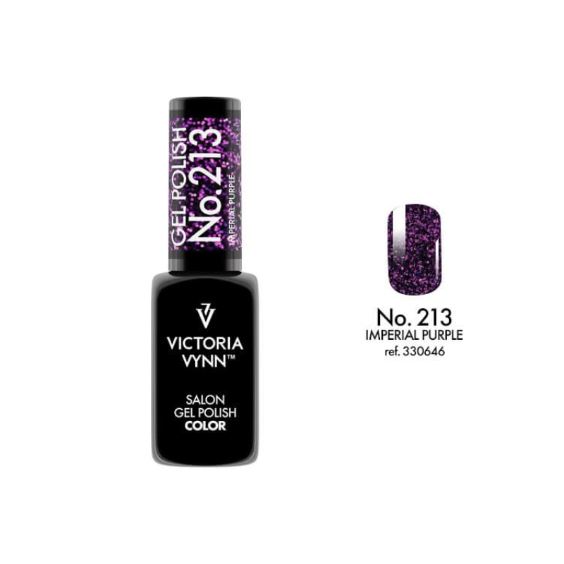 salon gel polish No.213 imperial purple (TPO FREE, HEMA FREE, DI-HEMA FREE)